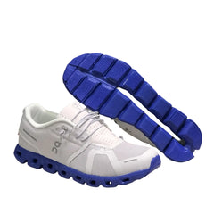 Women's On Cloud 5 Mist White/Indigo Blue
