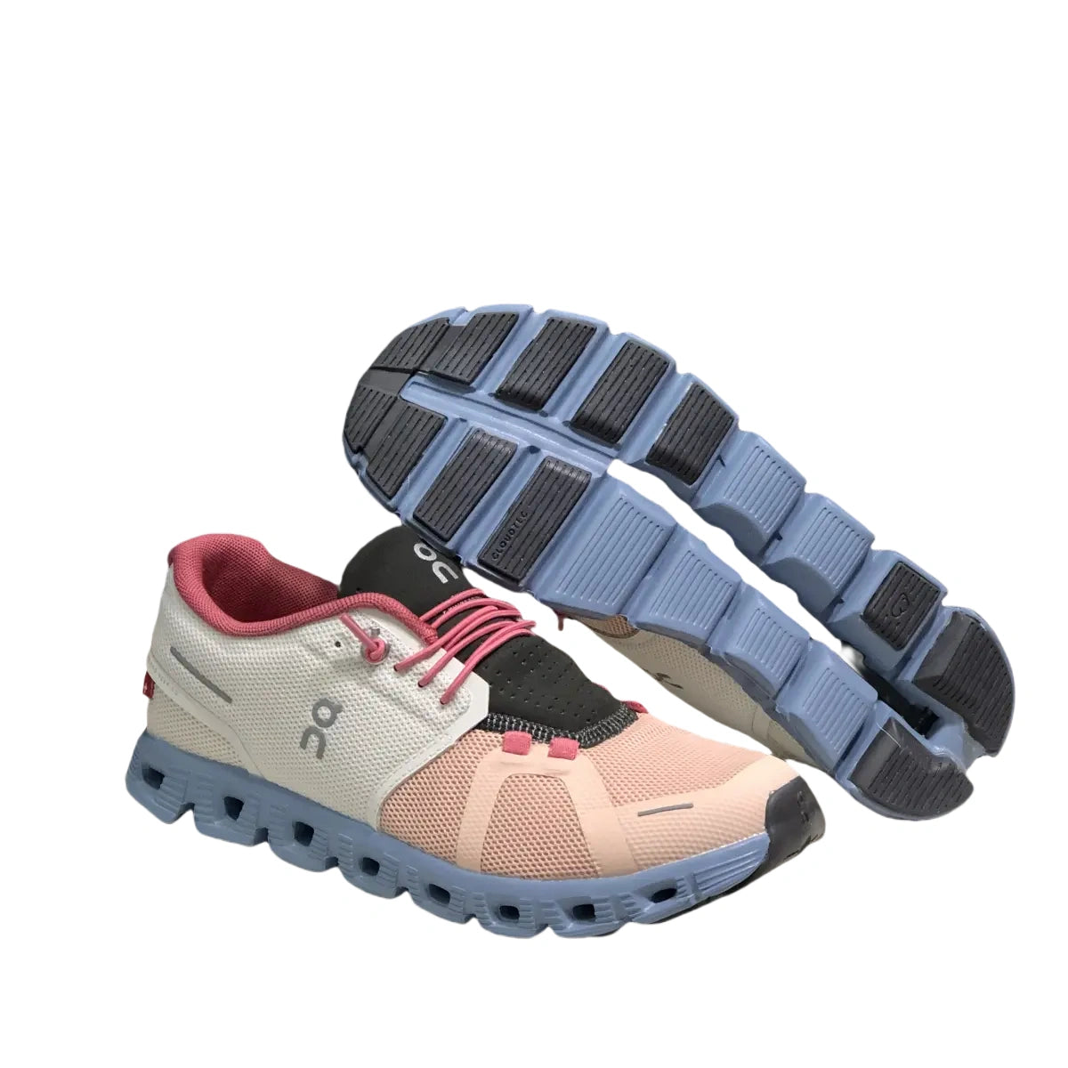 Women's On Cloud 5 Ice White/Grassland Green